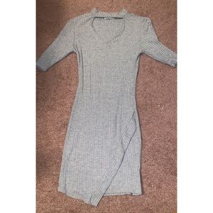 gray dress